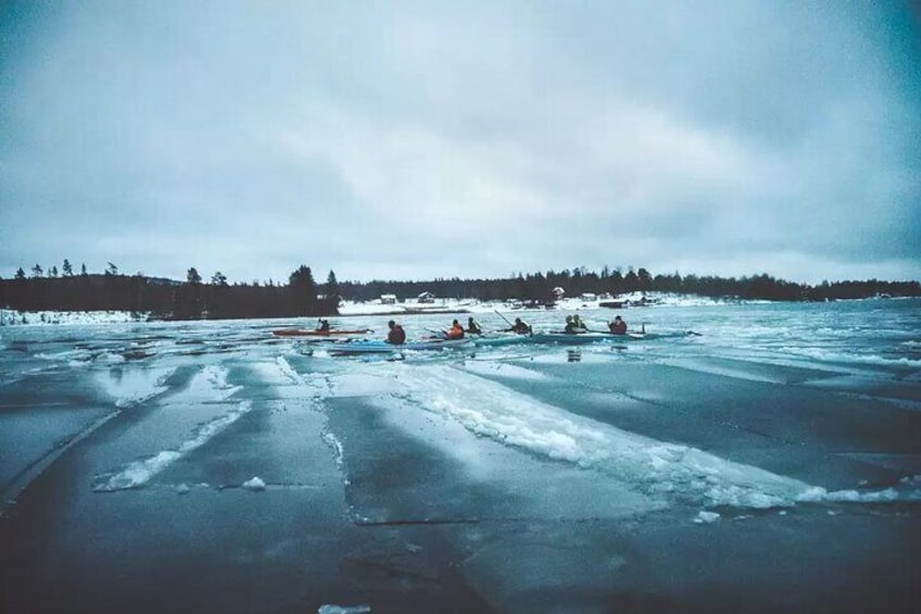 Winter Kayaking in Stockholm with Fika and Hot Drinks