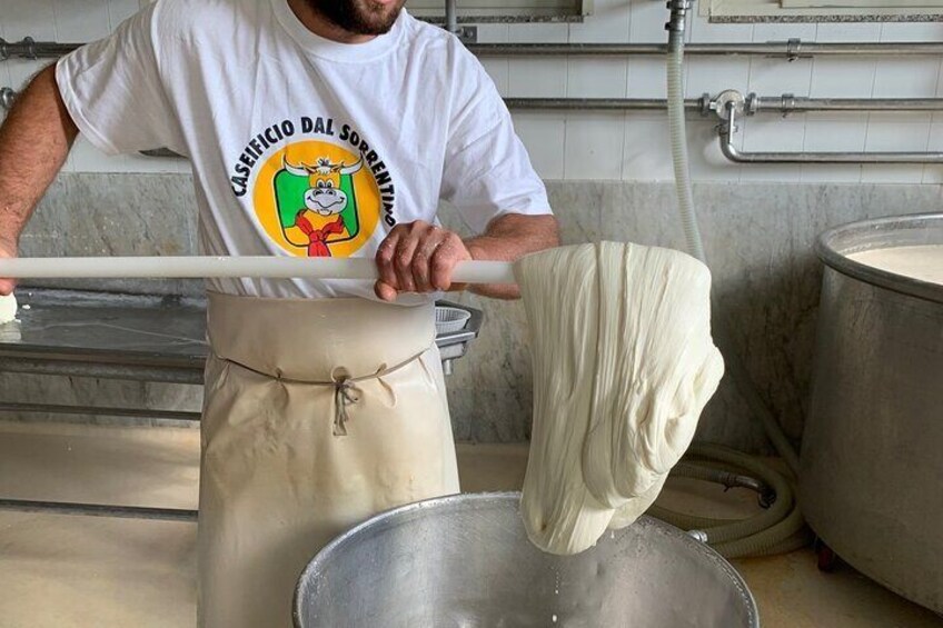 Mozzarella experience and tasting in Naples