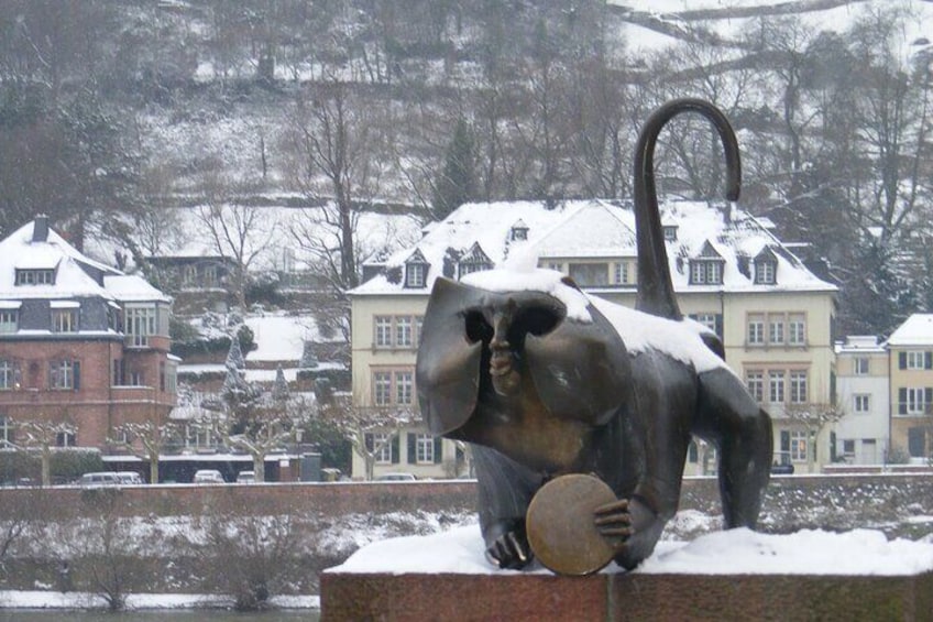 Heidelberg bridge monkey