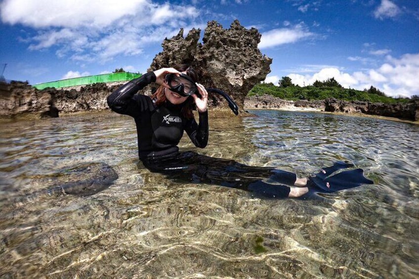 Okinawa Miyako Sea turtle Snorkeling Free Pick up and Drop off