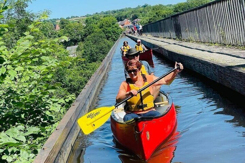 Canoe Trip Over the Pontcysyllte Aqueduct