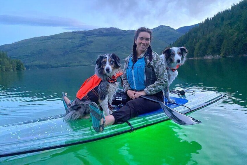 Sunset LED Clear Paddleboard Rentals for Glacier Park