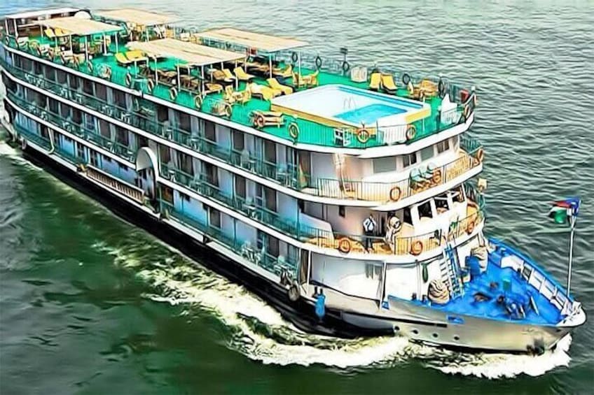 6 Days Nile Cruise Aswan Luxor & Abu Simbel By Train from Cairo