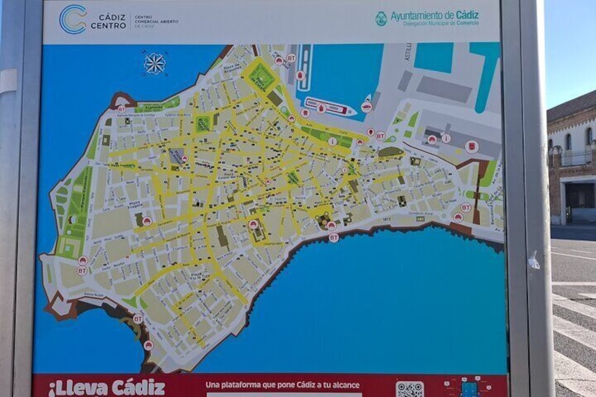 Map of Cádiz