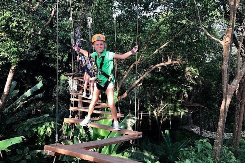 Phuket Rainforest Zipline Challenges and Xtreme Activities