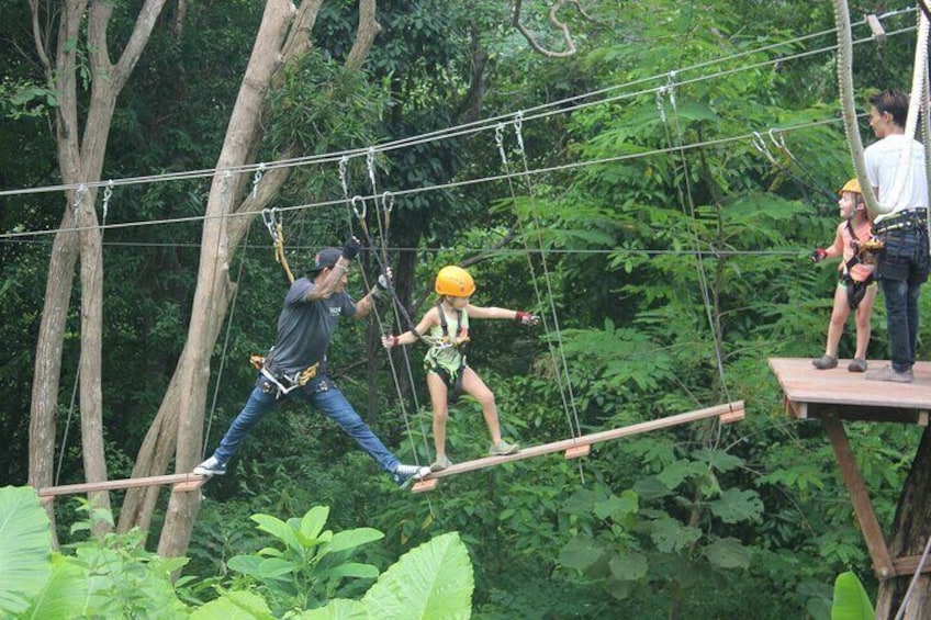 Phuket Rainforest Zipline Challenges and Xtreme Activities