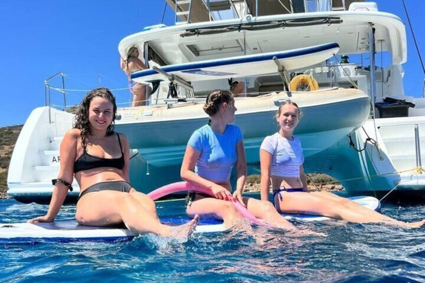 Aegina Full Day Catamaran Cruise with Lunch and Wine
