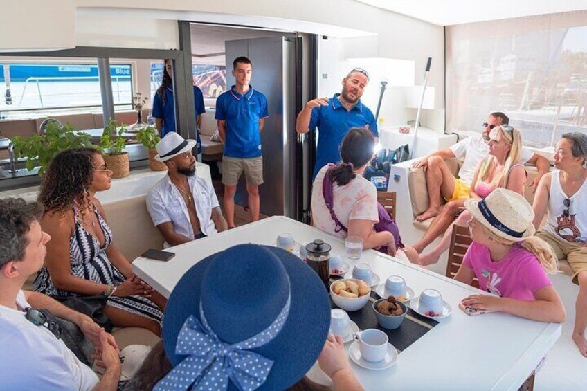 Aegina Full Day Catamaran Cruise with Lunch and Wine