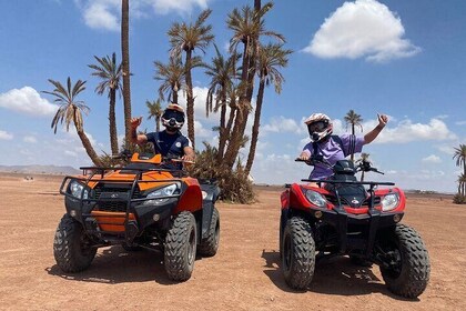 Quad Bike Tour in Marrakech's Palmeraie Desert with Hotel Pick up