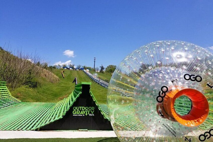 Outdoor Gravity Park Zorbing Admission Ticket in Pigeon Forge