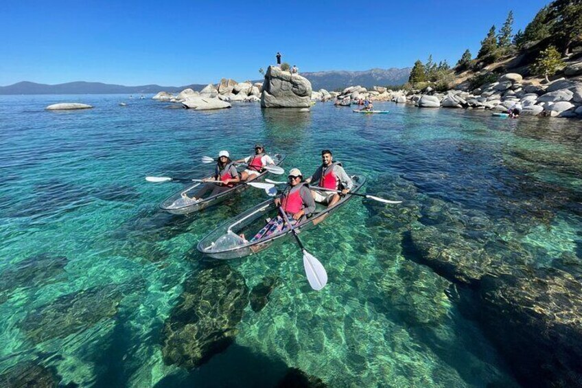 Lake Tahoe Clear Kayak Adventure at Sand Harbor