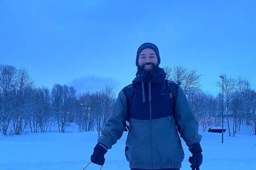 Winter Bliss Sledding in the Snow & Relaxing on Reindeer Hides