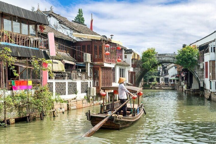 Half-Day Private Zhujiajiao WaterTown Tour with Boat Ride from SH