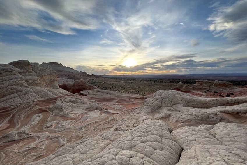 Private Guided Hike through White Pocket Off Road Activity