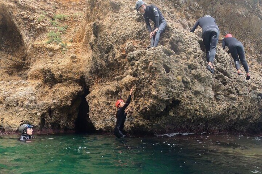 Alcudia Coasteering with Jumps Climbing and Caves