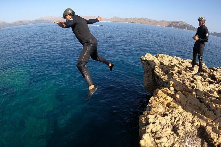 Alcudia Coasteering with Jumps Climbing and Caves