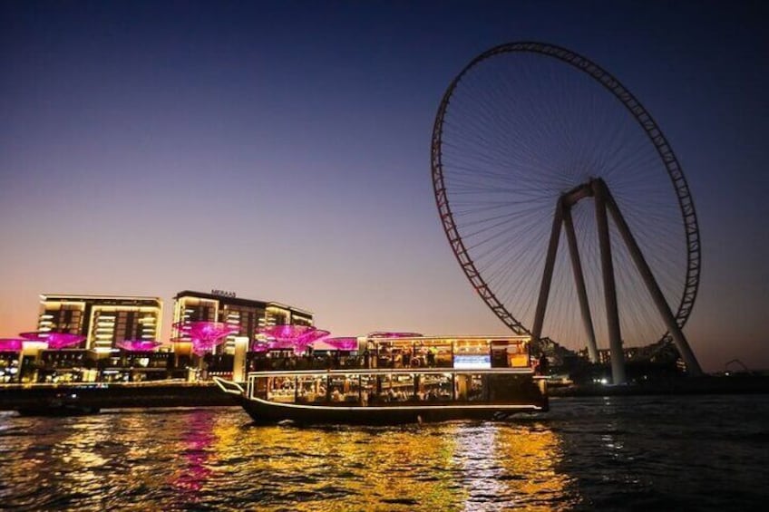 Luxury Dhow Dinner Cruise at Dubai Marina with Dinner & Transfers