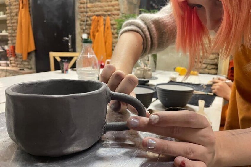 Hand Building Ceramic Workshop with Pick Up Service