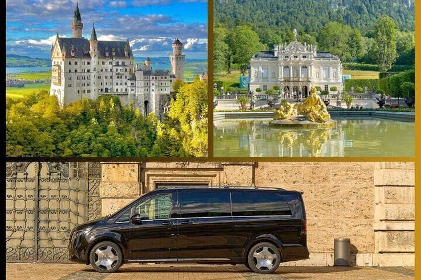 Neuschwanstein and Linderhof Castle Private Tour from Munich 