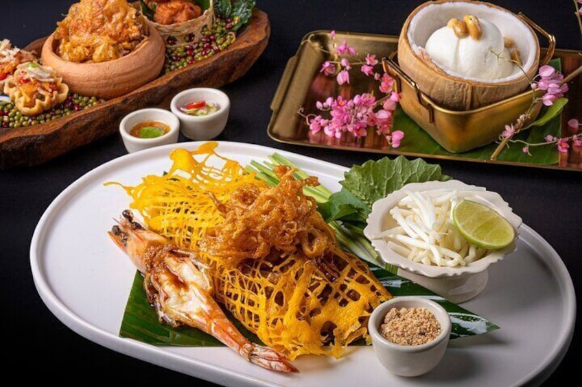 Thai Marche Restaurant Pad Thai Goong , Prawn Fried Noodles