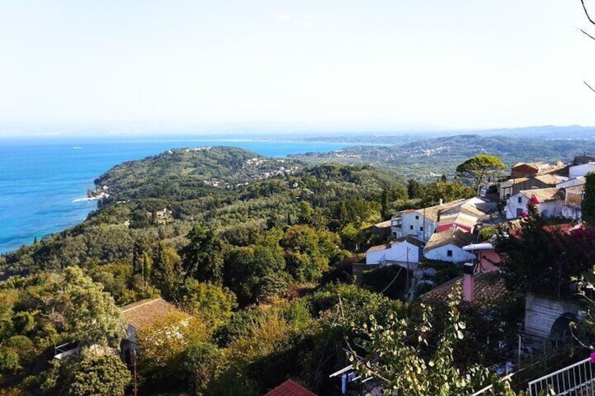 South Corfu to Korission Lake and Chlomos Village Private Tour