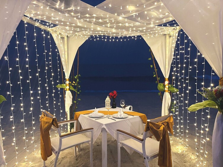 Exclusive Gazebo Dining under the Stars on Chaweng Beach