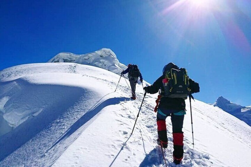 Climb Nevados Urus 5495 m Ishinca 5530m with Panoramic Views