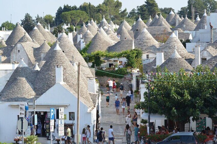 Guided Tour of Alberobello with Transport from Polignano a Mare