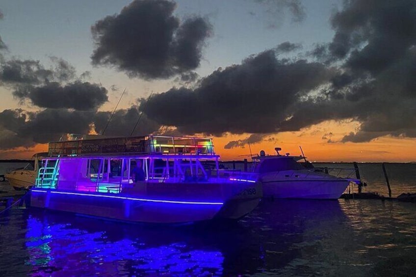 Sunset Walk in the Cancun Lagoon