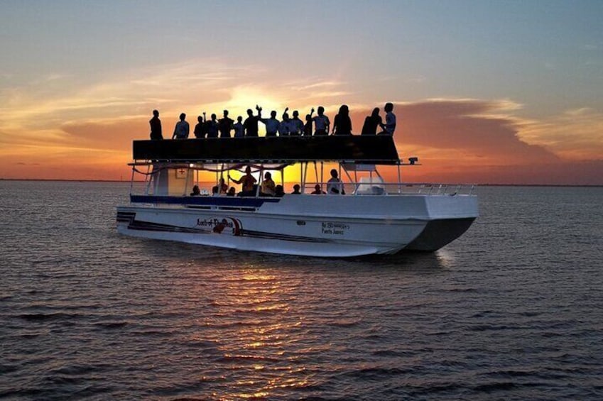 Sunset Walk in the Cancun Lagoon