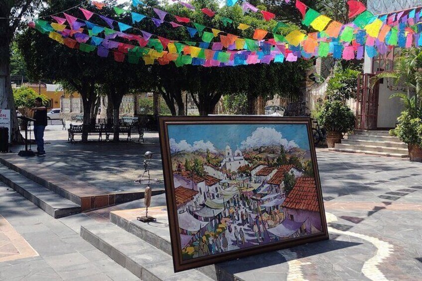 Main Plaza tour of buildings and public art