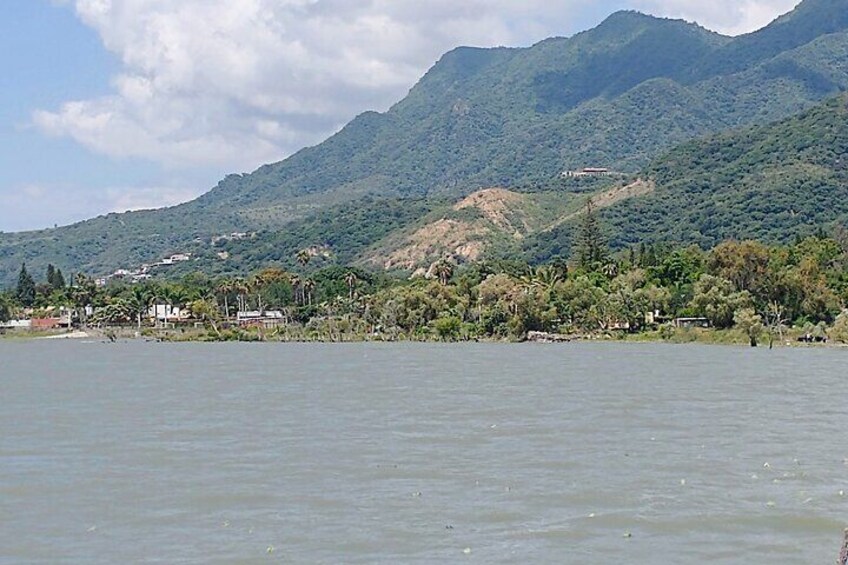 Lake, mountains, color, history