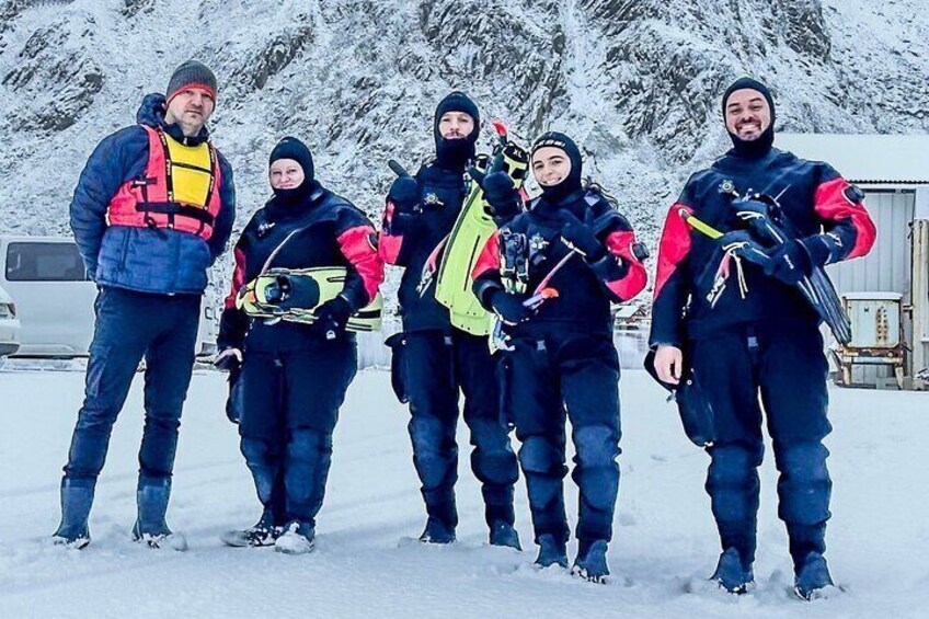 Lofoten Unique Snorkeling Experience in Dry Suit