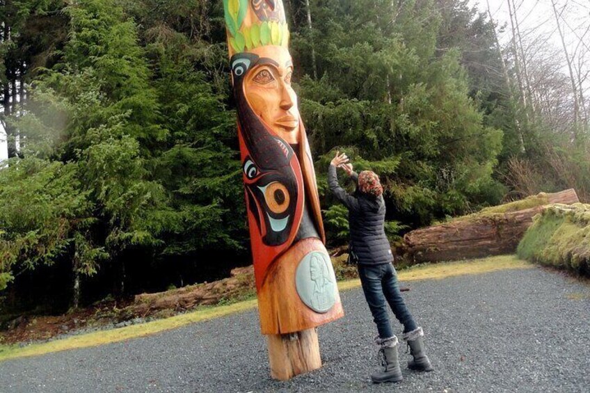 Totem Pole at Sitka National Historical "Totem" Park 