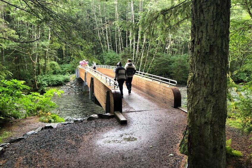 Bridge over Indian River at Sitka National Historical "Totem" Park