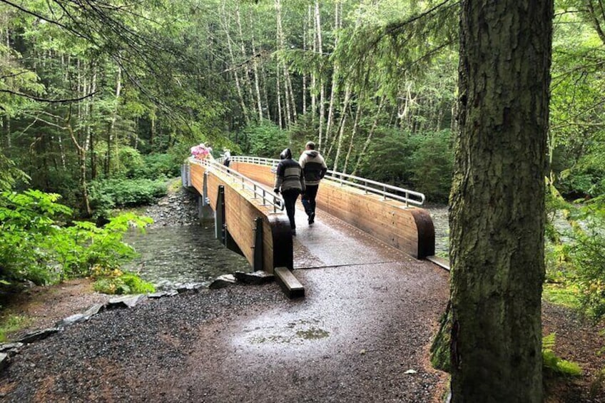 Bridge over Indian River at Sitka National Historical "Totem" Park