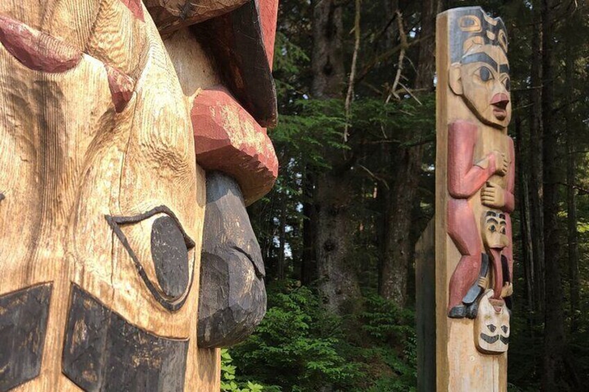 Totems at Sitka National Historical "Totem" Park