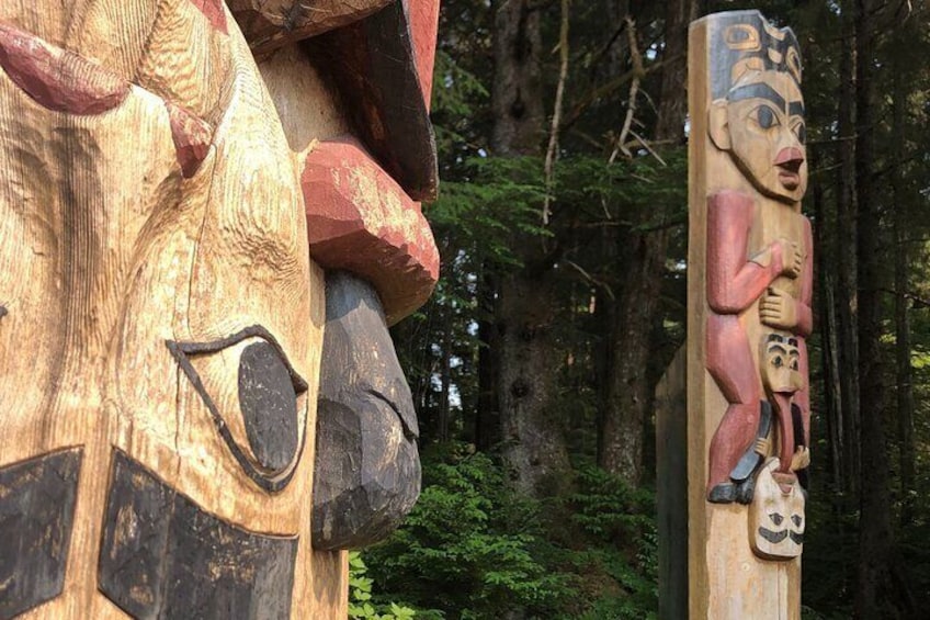 Totems at Sitka National Historical "Totem" Park
