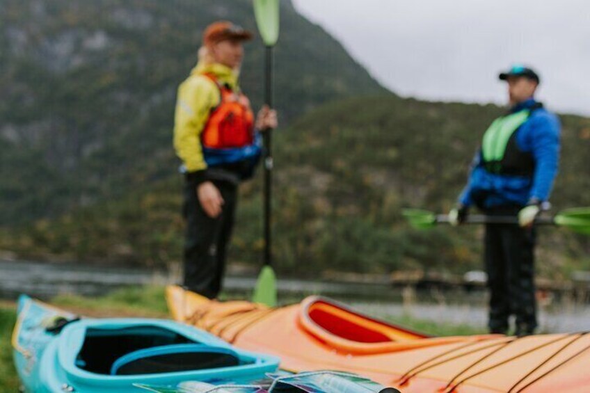 Kayak Tour with Waterfall Views in Geiranger