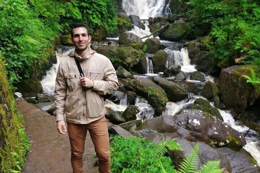 One of our clients at Torc waterfall in Killarney, Co. Kerry
