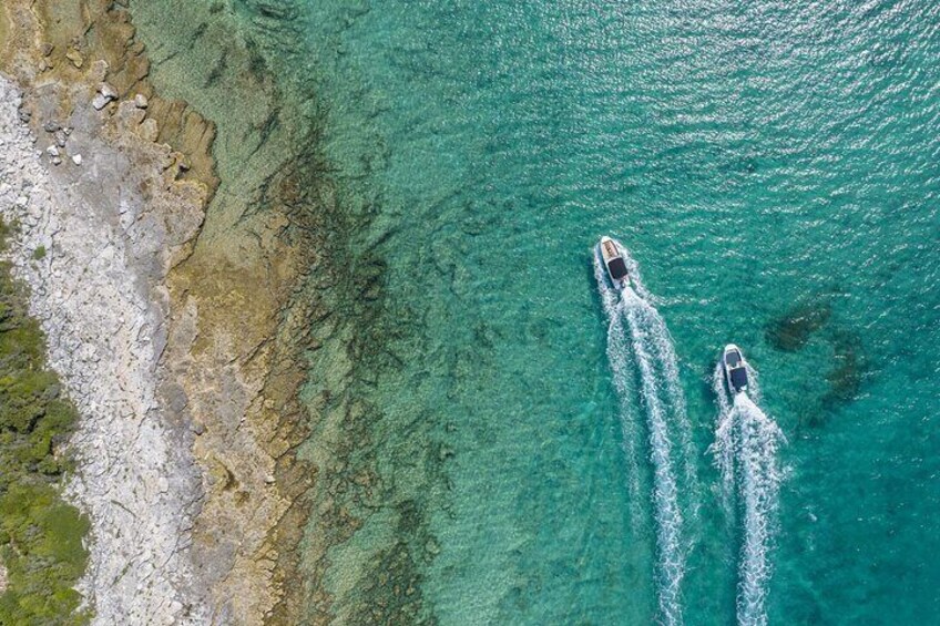 Luxury Private Speedboat Tour to Rovinj Islands and South Coves