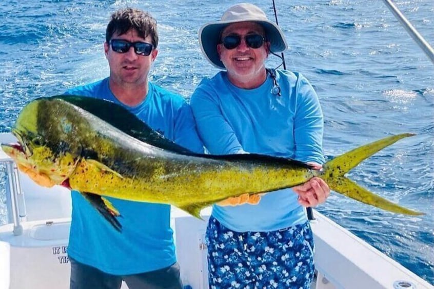 Key West fishing at its finest! A well-earned Mahi for this Army vet