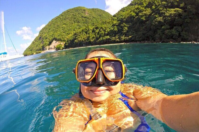 Snorkeling Champagne Reef, Dominica 