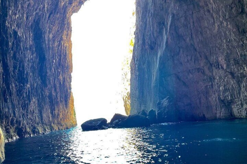 Speed Boat Trip to Haxhi Ali Cave and Karaburun Beach