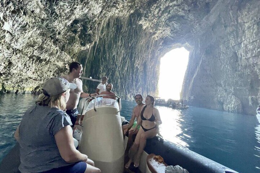 Speed Boat Trip to Haxhi Ali Cave and Karaburun Beach