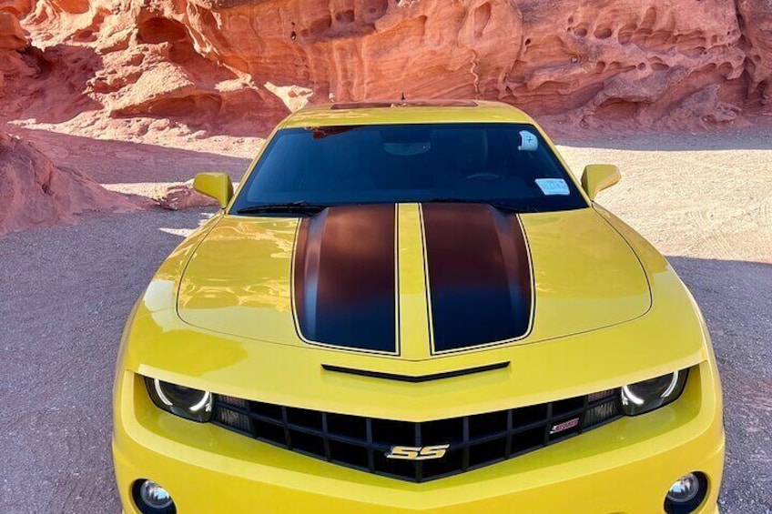 Valley of Fire Transformers Movie tour with Bumblebee