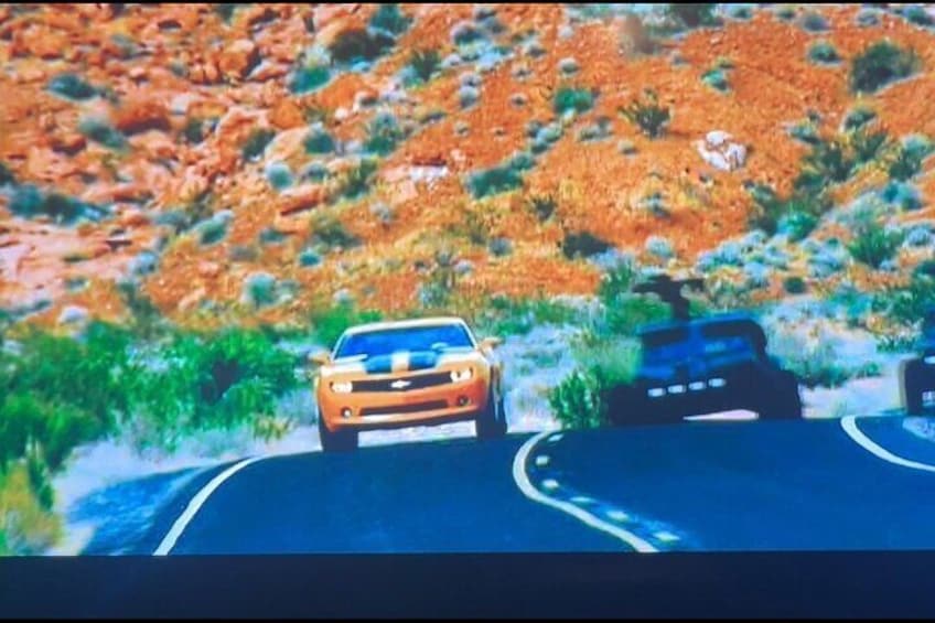 Valley of Fire Transformers Movie tour with Bumblebee