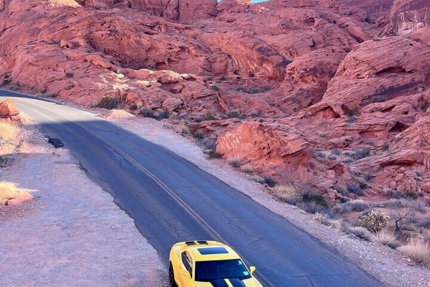 Valley of Fire Transformers Movie tour with Bumblebee