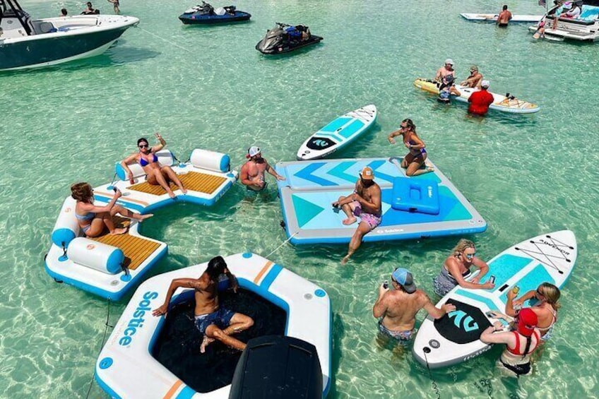 Private Crab Island Boat Charter up to 15 people