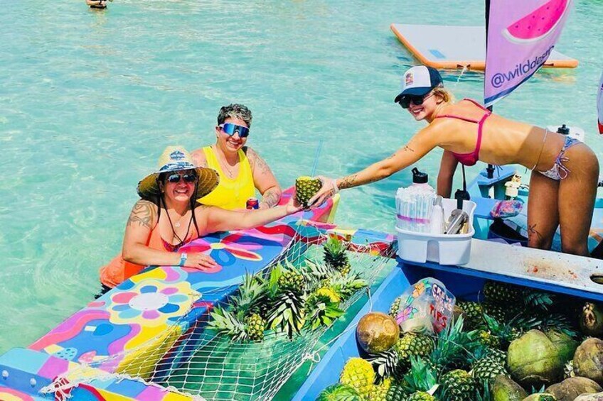 Private Crab Island Boat Charter up to 15 people